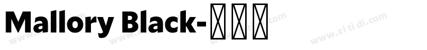 Mallory Black字体转换